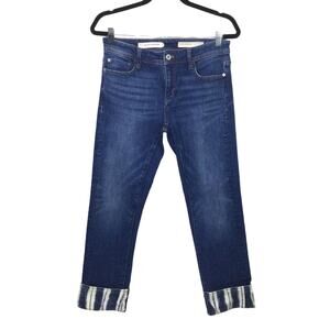 Pilcro and the Letterpress Women's Slim Boyfriend Medium Wash Cropped Jean 26